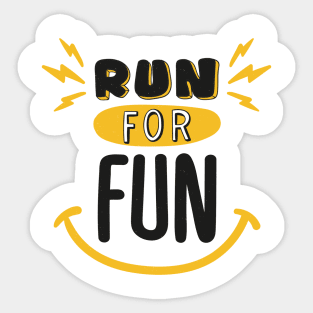 Run For Fun Sticker